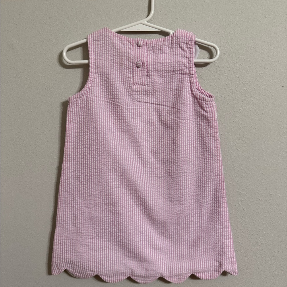 Mud Pie Pink Striped Dress with Collar - Picture 2 of 3